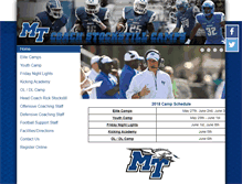 Tablet Screenshot of coachstockstillcamps.com